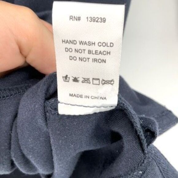 Pomander Place Navy Blue Ruffle Collar Puff Sleeve Mini Dress Small - Picture 8 of 9